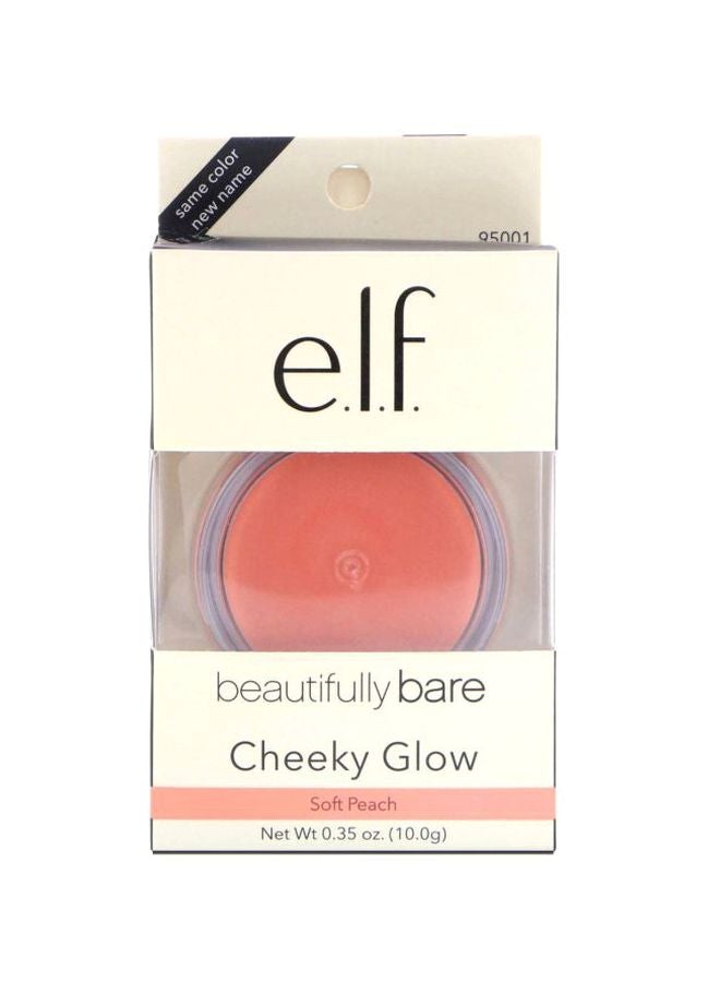 elf Beautifully Bare Cheeky Glow Blush 300019 Soft Peach - Image 2