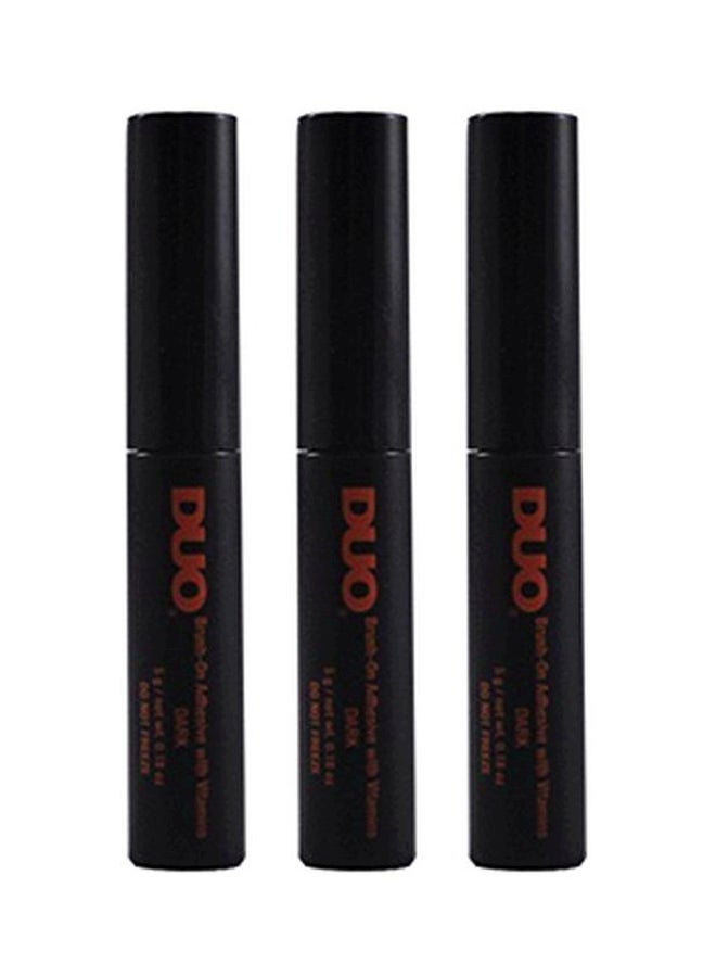 DUO Pack Of 3 Brush On Striplash Adhesive Dark Tone - Image 1