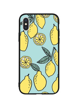 Protective Case Cover For Apple iPhone XS Max Lemon Background Turquoise - v1584536514/N35504582A_1