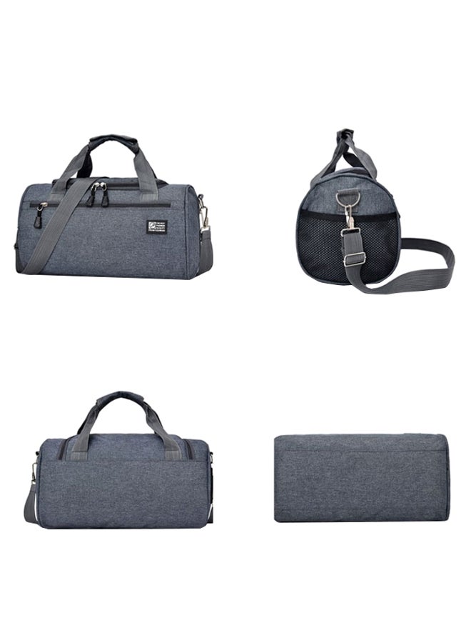 Portable Travel Duffel Bag Grey/black