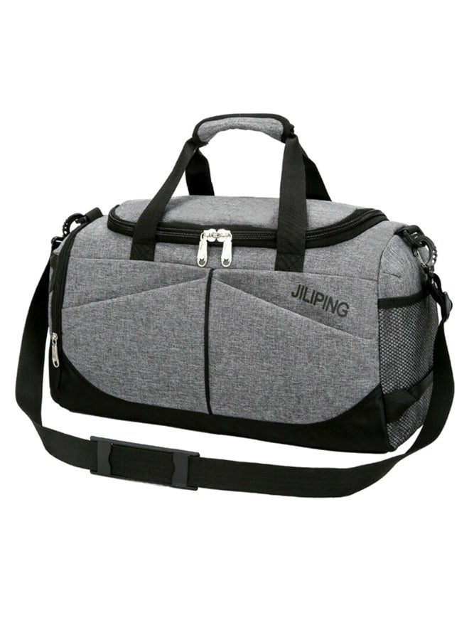 Foldable Travel Duffle Bag Grey/black  - Image 1