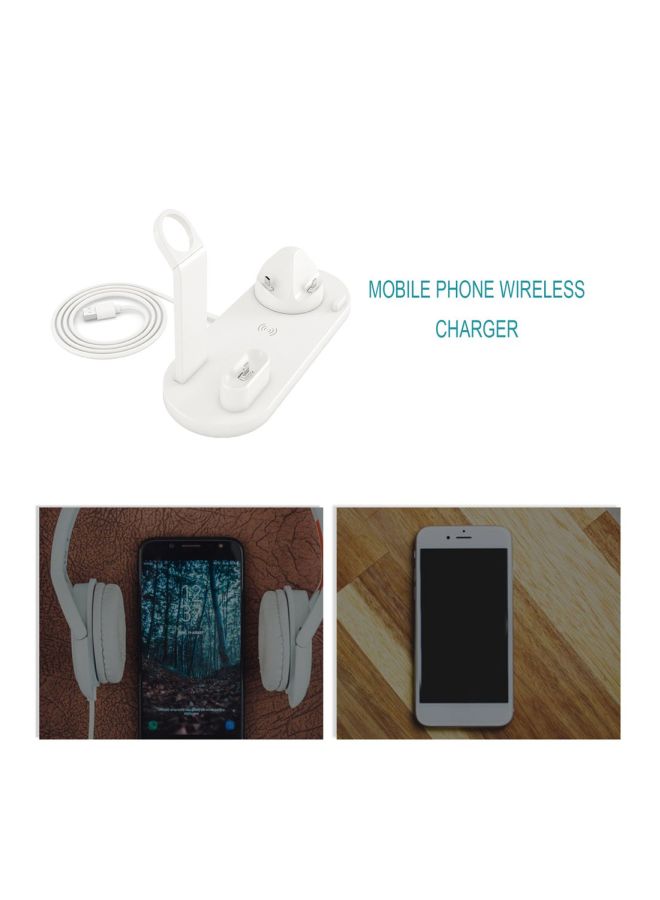 3-In-1 Wireless Charger White - Image 5