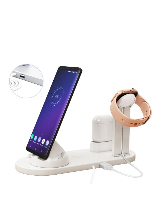3-In-1 Wireless Charger White - Image 3