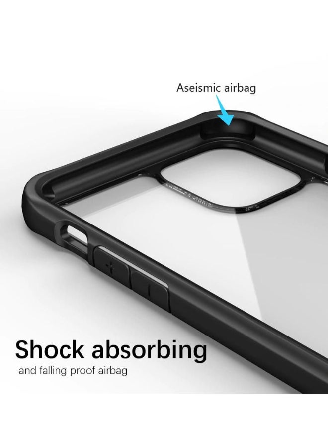 إيباكي غطاء حماية واق لهاتف أبل آيفون 11 برو ماكس شفاف/ أسود - Image 2