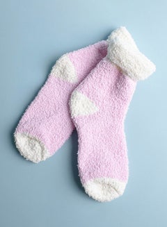 Prickly Pear Cozy Slipper Socks Pink  - Image 1