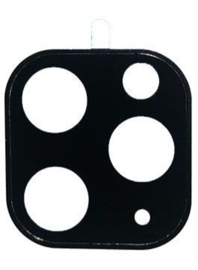 Metal Frame Camera Lens Protector For iPhone 11 Pro Clear/Black