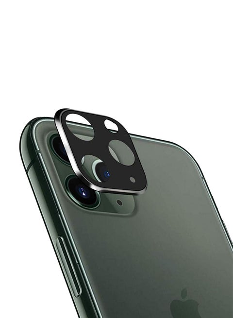 Metal Frame Camera Lens Protector For iPhone 11 Pro Clear/Black