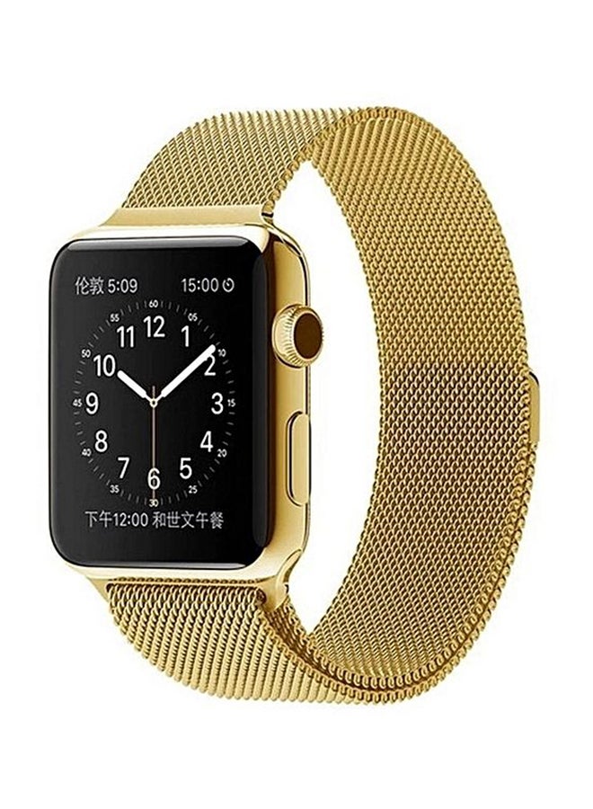 Eworld Stainless Steel Replacement Wristband For Apple iWatch 1/2/3/4 Gold  - Image 1
