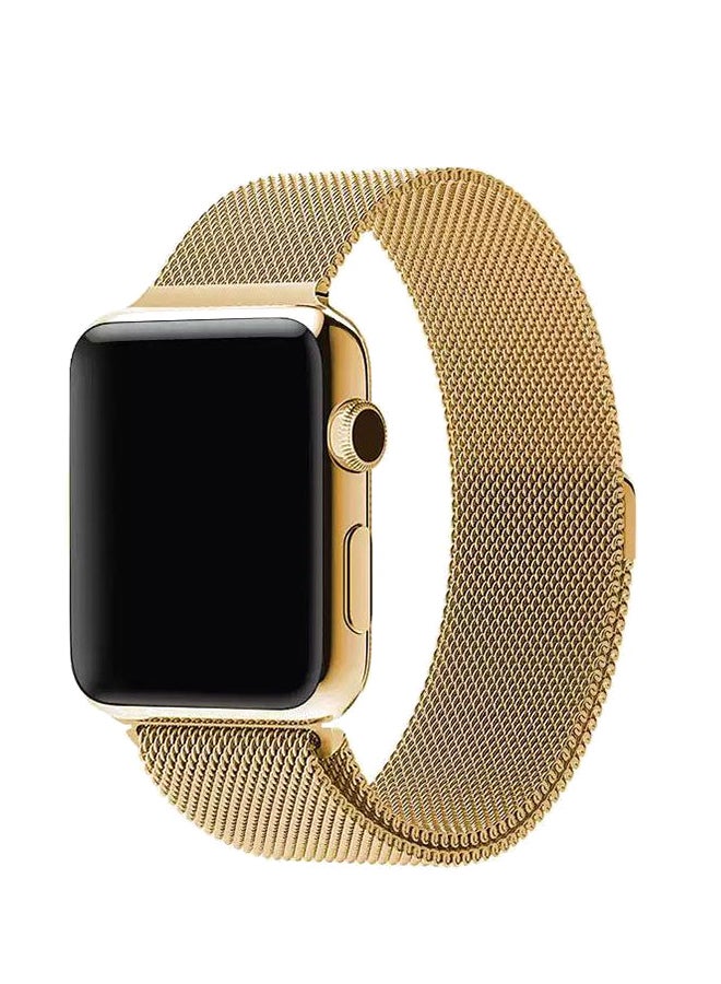 Milanese - Stainless Steel Mesh Bracelet For Apple Watch Gold - Image 1