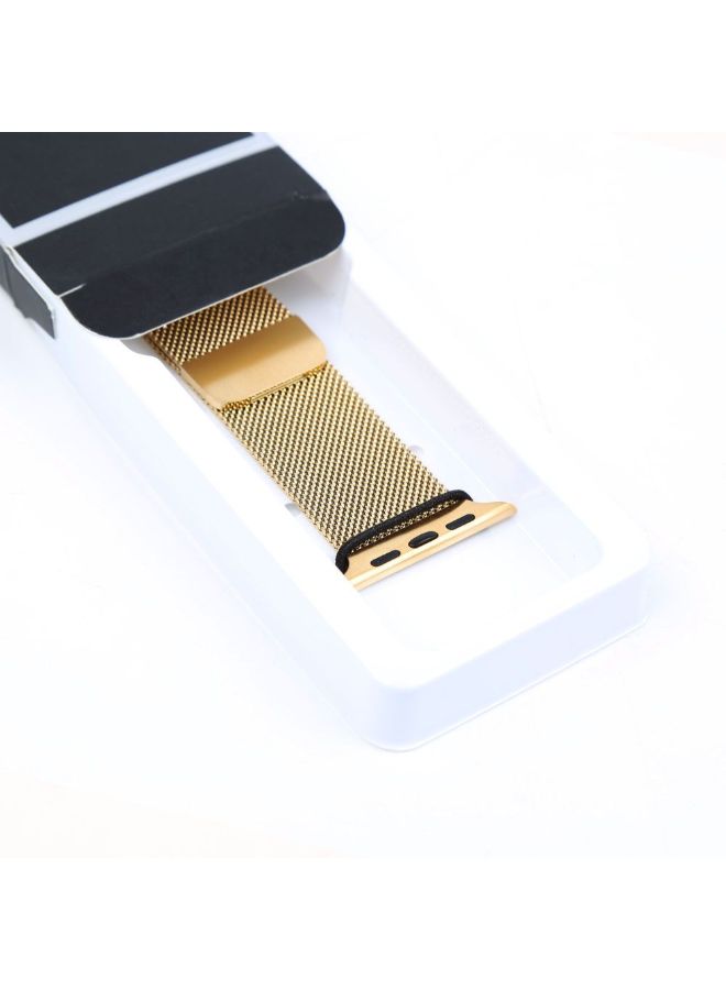 Milanese - Stainless Steel Mesh Bracelet For Apple Watch Gold - Image 1