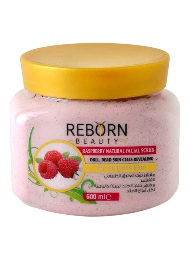 Reborn Beauty Raspberry Natural Facial Scrub Pink 500ml 