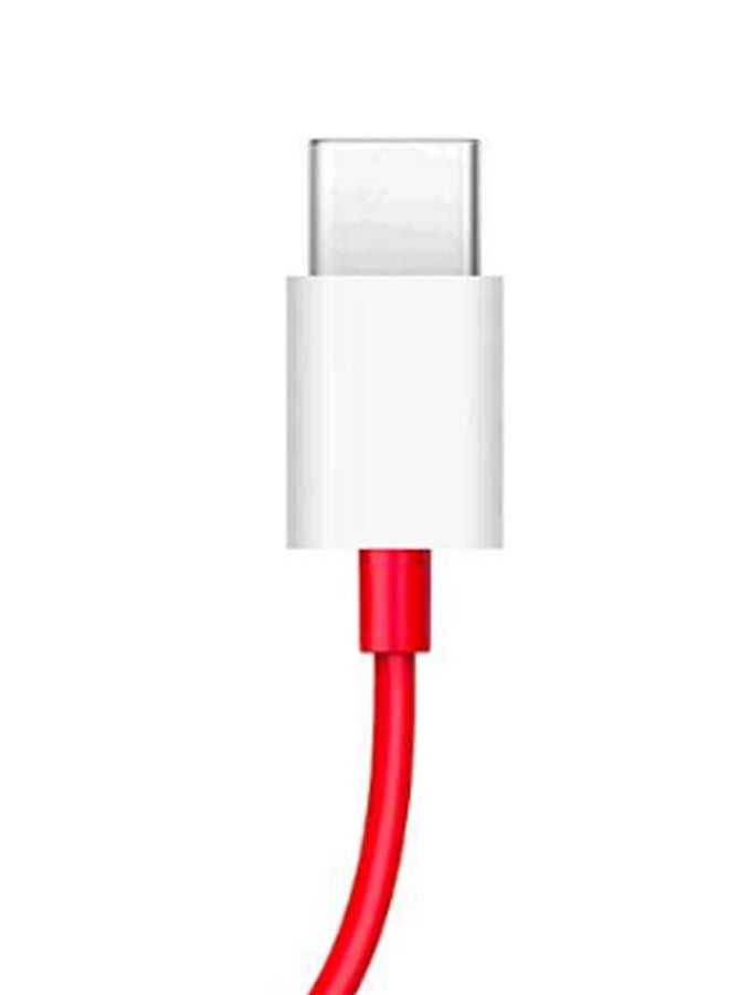 OnePlus Type-C Data Sync And Charging Cable Red/White/Silver  - Image 2