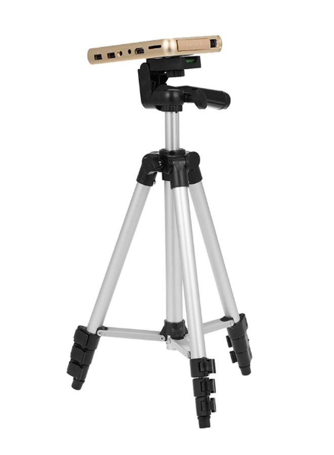 Portable Lightweight Tripod Stand Silver/Black - Image 2