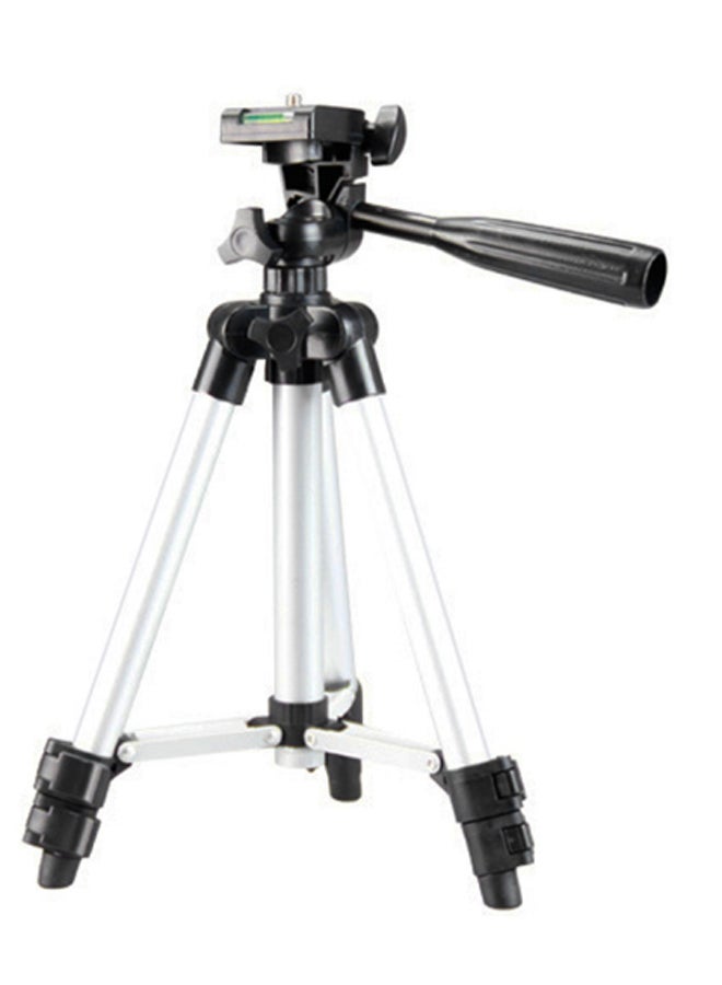 Portable Lightweight Tripod Stand Silver/Black - Image 2