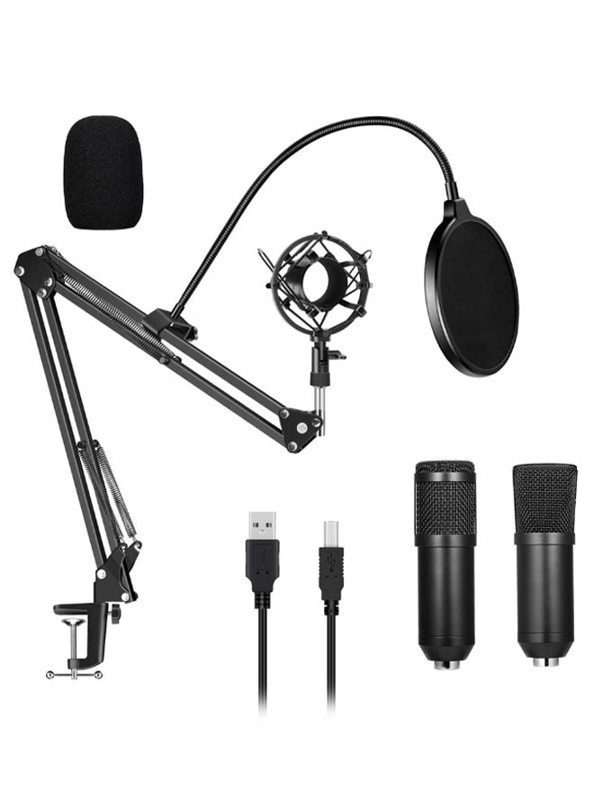 Generic - Podcast Recording Microphone Kit Black - Image 1