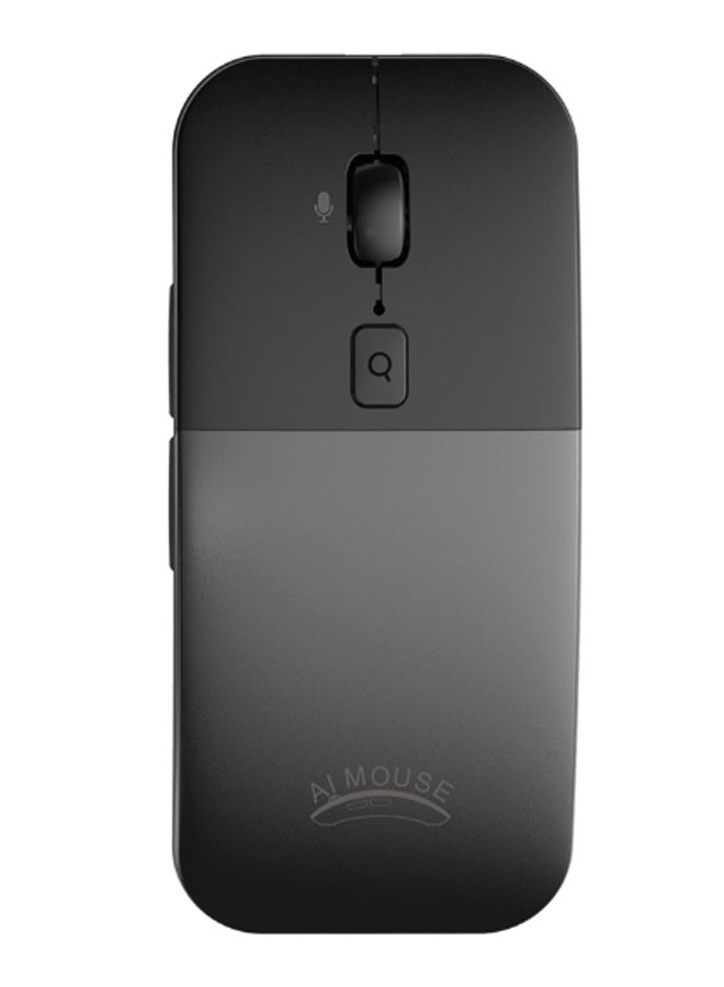 Multiple Languages Translator Voice Type Wireless Mouse Grey/Black - Image 1