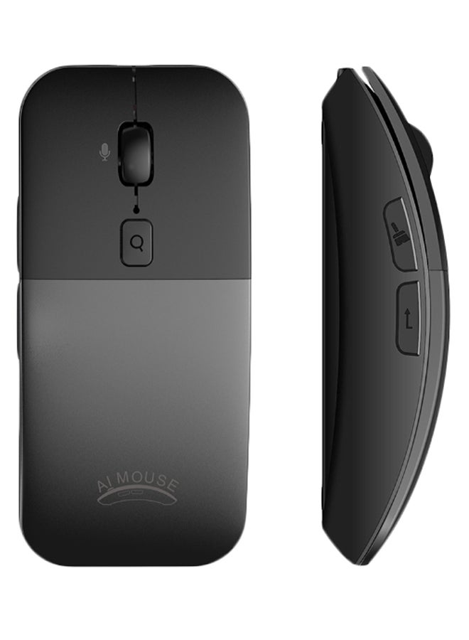Multiple Languages Translator Voice Type Wireless Mouse Grey/Black - Image 2