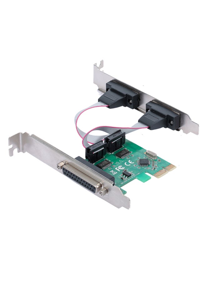 ماركة غير محددة بطاقة توسيع بمنفذ PCI-E متوازي تسلسلي أخضر  - Image 1