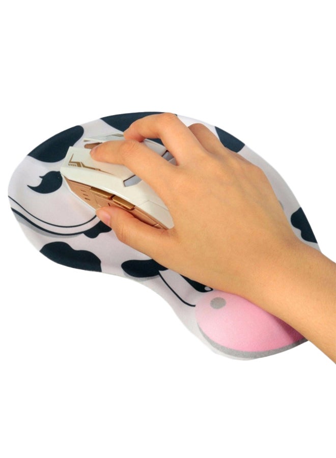Beauenty Anti-Slip Cute Cow Mouse Pad White/Black/Pink - Image 2