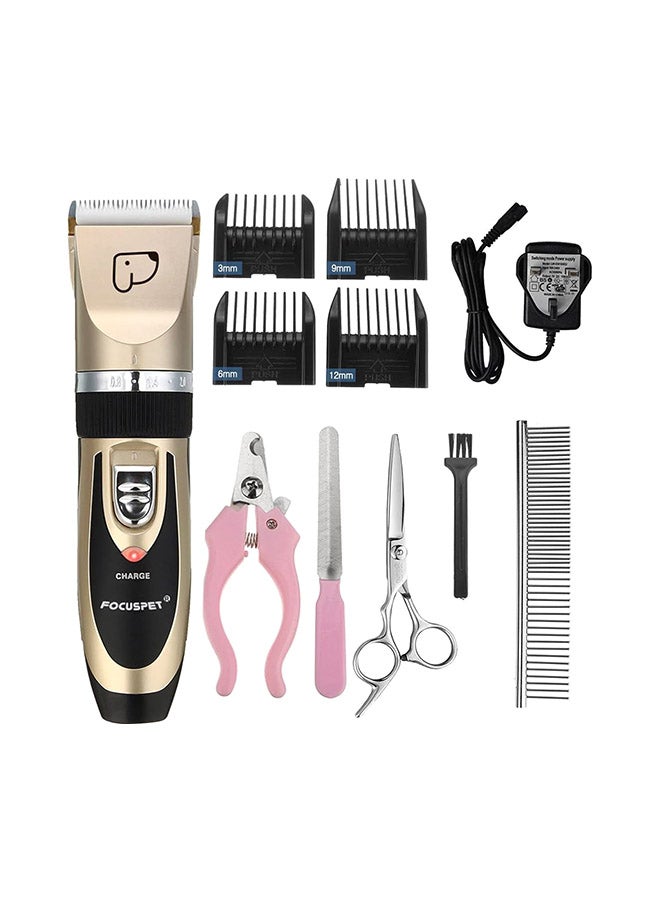 Generic 11-Piece Pet Grooming Clipper Kits Multicolour  - Image 1