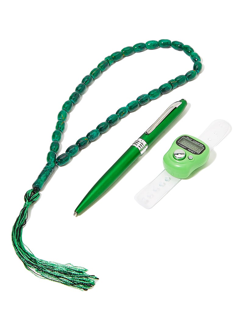 Rosh Prayer Bead With Pen And Finger Tally Counter - Image 2