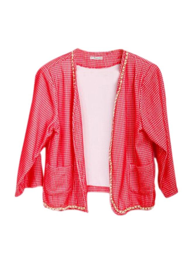 Printed Jacket Red/White