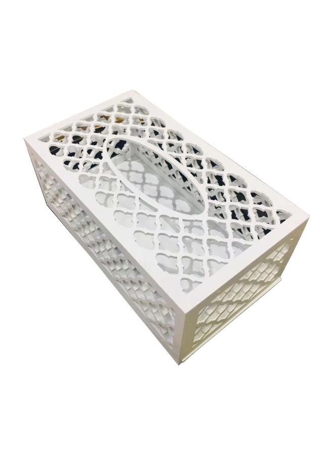 Tissue Storage Box White 25x14x10cm - Image 1