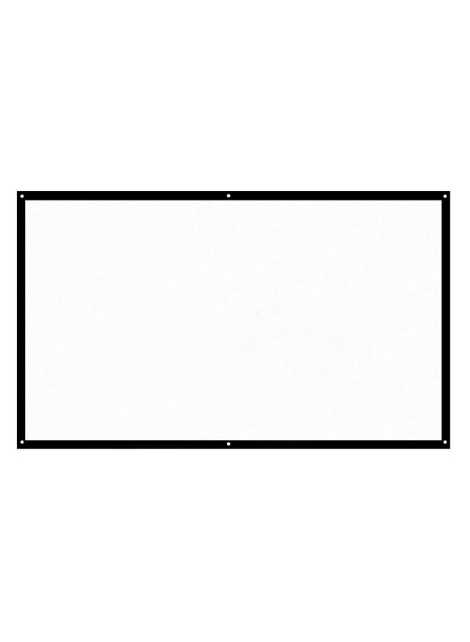 Generic Portable Projector Wall Mounted Diagonal Screen H60 White/Black  - Image 1