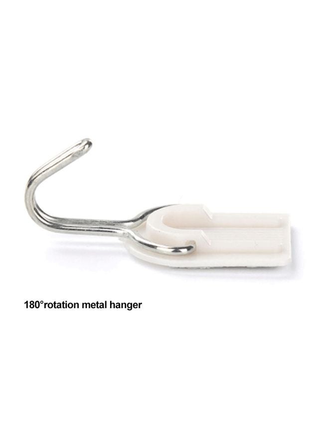6-Piece Sticky Hanger Hook Set white 2.4x4.7centimeter - Image 4