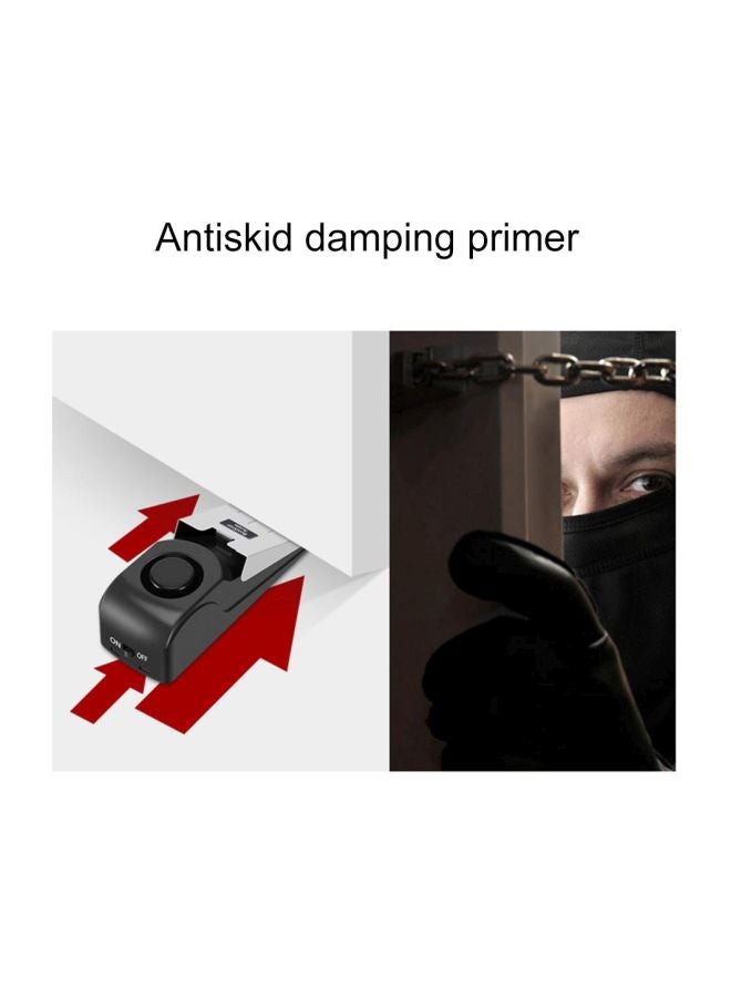 Wireless Door Stop Vibration Alarm Black/White  - Image 4