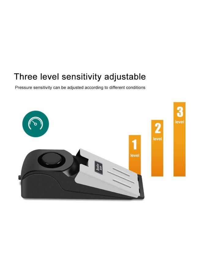 Wireless Door Stop Vibration Alarm Black/White  - Image 3