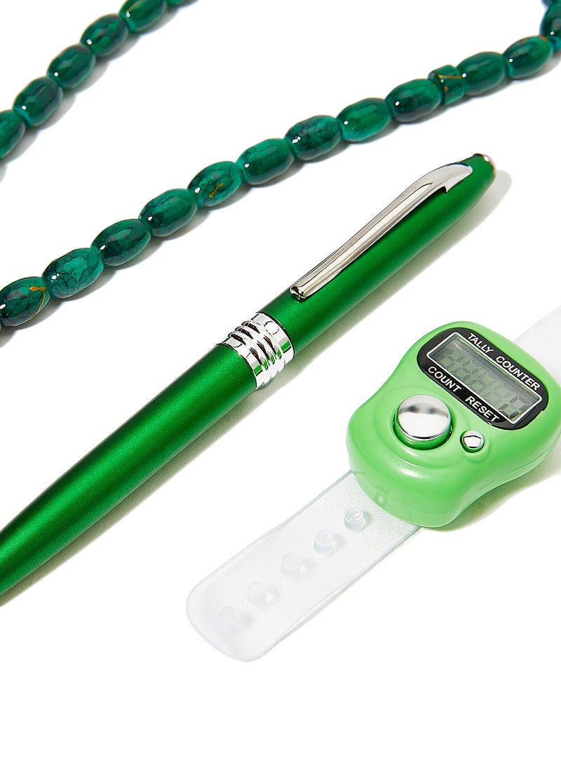 Rosh Prayer Bead With Pen And Finger Tally Counter - Image 3