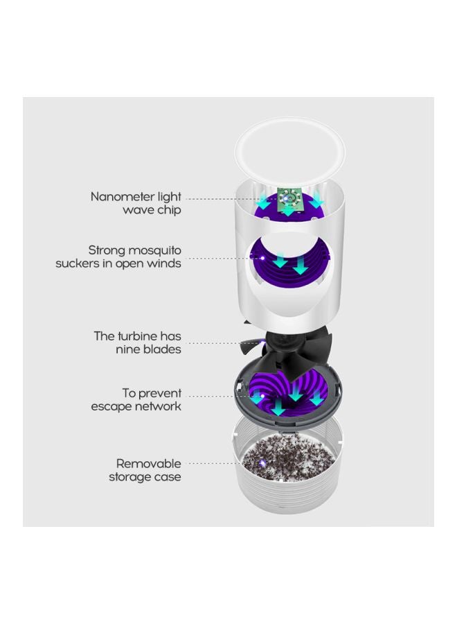 Generic Portable Photocatalyst Insect Killer Lamp White  - Image 2