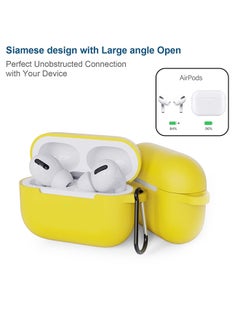 Generic Protective Case Cover For Apple AirPods Pro Yellow  - Image 2