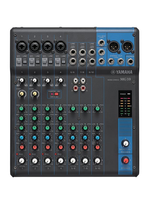 10-Input Digital Mixing Console MG10 Black