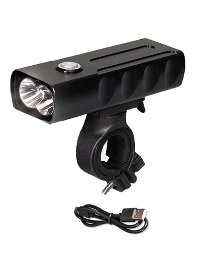 Beauenty Rechargeable LED Flashlight For Bicycle Black 11.0x6.5x5cm  - Image 1