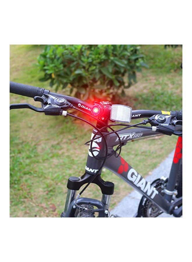 Beauenty Waterproof LED Safety Warning Headlight For Bicycle Black 9.8x2centimeter - Image 4