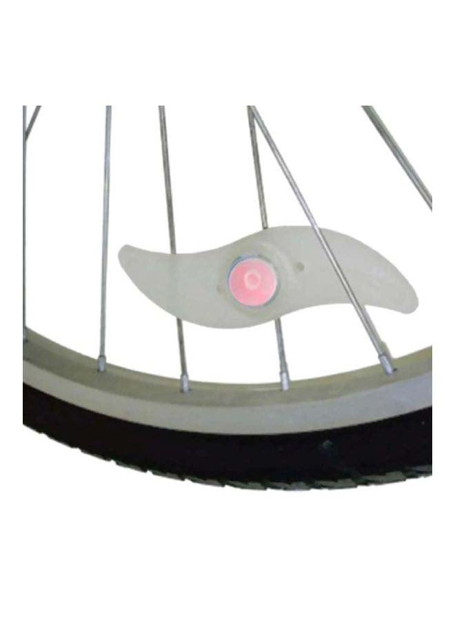 بيوينتي مصابيح إضاءة LED لأسلاك عجلات الدراجة بتصميم مقاوم للماء أحمر 12.8x3.5Ø³Ù†ØªÙŠÙ…ØªØ± - Image 3