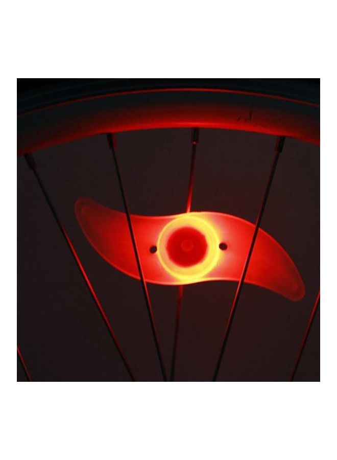 بيوينتي مصابيح إضاءة LED لأسلاك عجلات الدراجة بتصميم مقاوم للماء أحمر 12.8x3.5Ø³Ù†ØªÙŠÙ…ØªØ± - Image 4