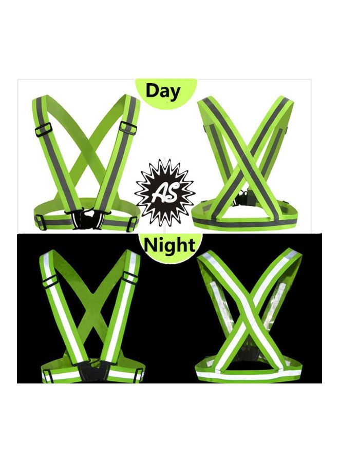 Beauenty Reflective Elastic High Visibility Safety Vest Belt Green 4x1.5centimeter  - Image 4