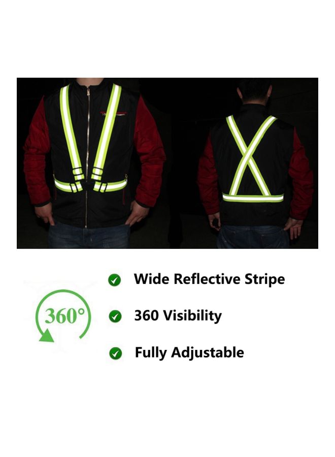 Beauenty Reflective Elastic High Visibility Safety Vest Belt Green 4x1.5centimeter  - Image 3