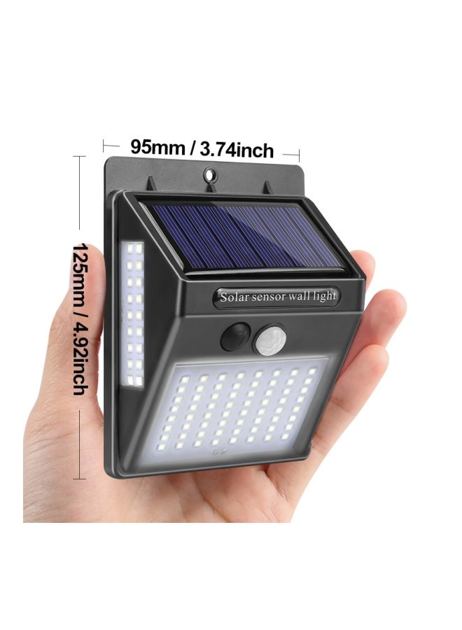 بيوينتي مصباح LED للحائط يعمل بالطاقة الشمسية مزود بجهاز استشعار - 100 لمبة أبيض 125x95مم - Image 3