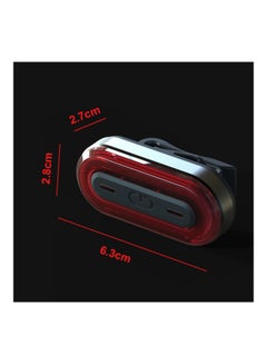 Beauenty LED Bicycle Rear Tail Light Orange 3.2cm  - Image 3