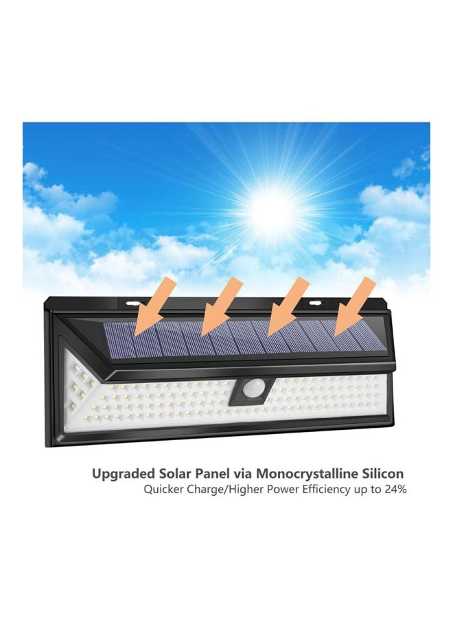 بيوينتي مصباح إضاءة للاستخدام الخارجي يعمل بالطاقة الشمسية ومزود بعدد 118 مصباح LED مع مستشعر حركة بزاوية 120 درجة أبيض 30x10.7x5سم - Image 5