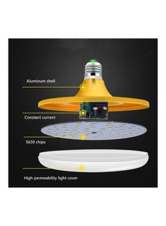 بيوينتي مصباح إضاءة LED على شكل جسم طائر مجهول ذهبي 9.5x8Ø³Ù†ØªÙŠÙ…ØªØ±  - Image 3