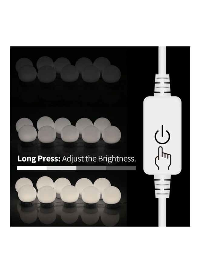 Beauenty 10-Piece LED Makeup Mirror Light Nature White 45x50x32mm  - Image 4