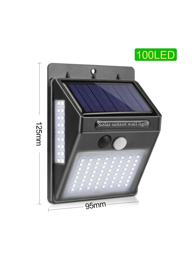 بيوينتي مصباح LED للحائط يعمل بالطاقة الشمسية مزود بجهاز استشعار - 100 لمبة أبيض 125x95مم - Image 2