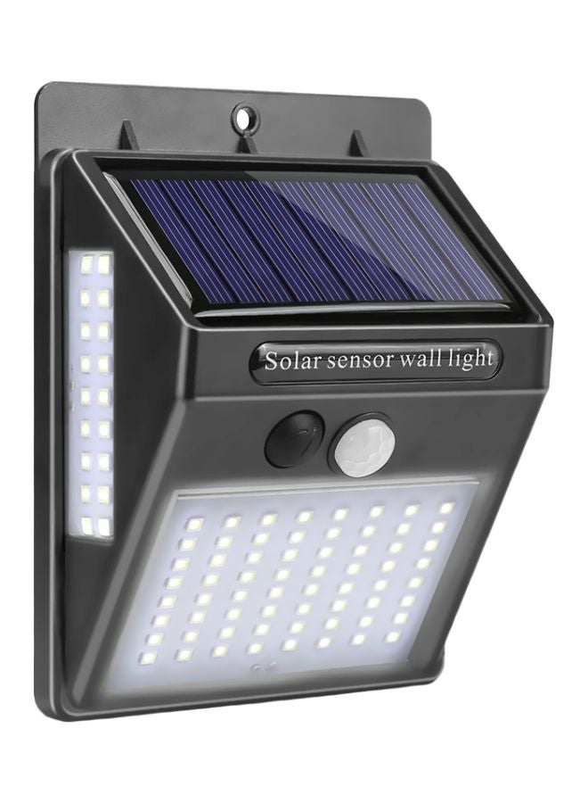 بيوينتي مصباح LED للحائط يعمل بالطاقة الشمسية مزود بجهاز استشعار - 100 لمبة أبيض 125x95مم - Image 1