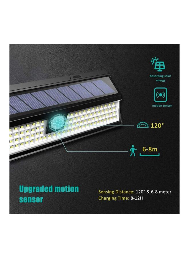 بيوينتي مصباح إضاءة للاستخدام الخارجي يعمل بالطاقة الشمسية ومزود بعدد 118 مصباح LED مع مستشعر حركة بزاوية 120 درجة أبيض 30x10.7x5سم - Image 4
