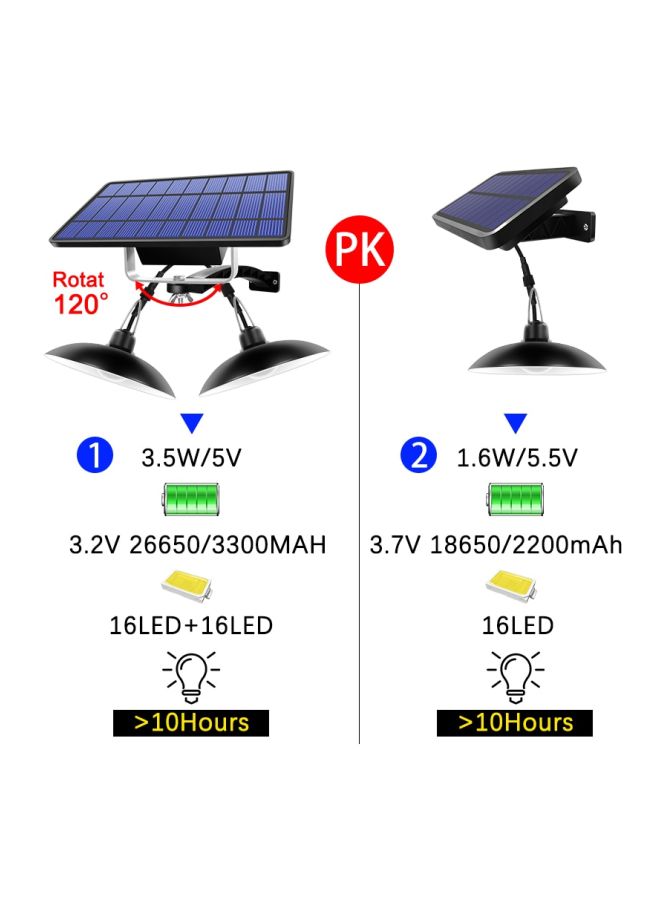 Beauenty Double Head Solar Light Black 19.7x11.7centimeter - Image 4